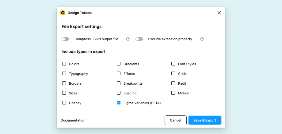 Export Figma Variables