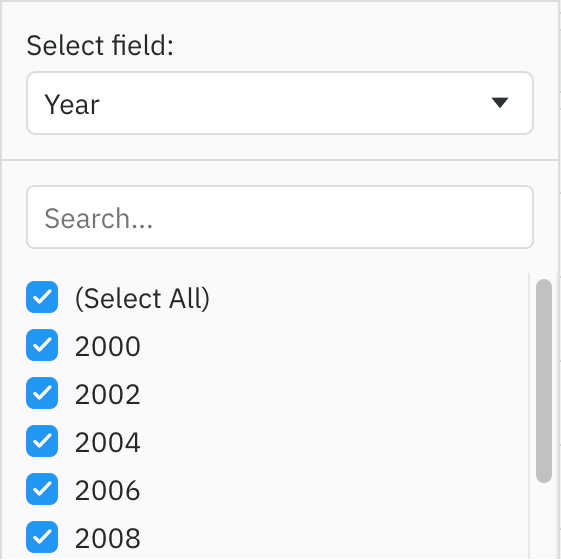 Group Column Filter