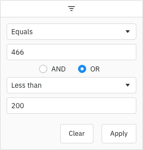 Number Filter