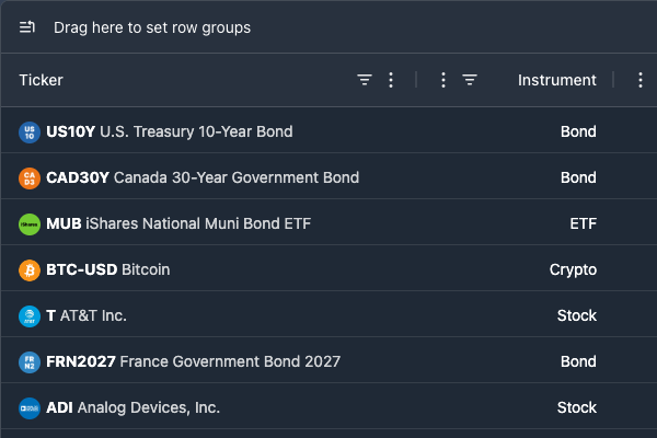 Finance Grid illustration