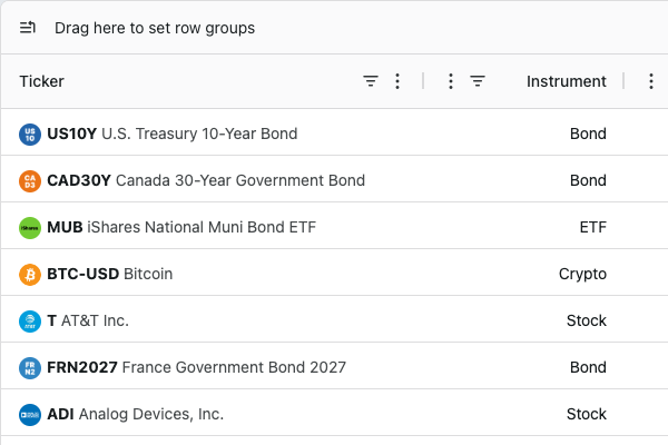 Finance Grid illustration